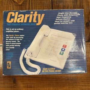 Clarity High Frequency Enhancing Phone W-1000 By Walker Plantronics‎ NEW In Box